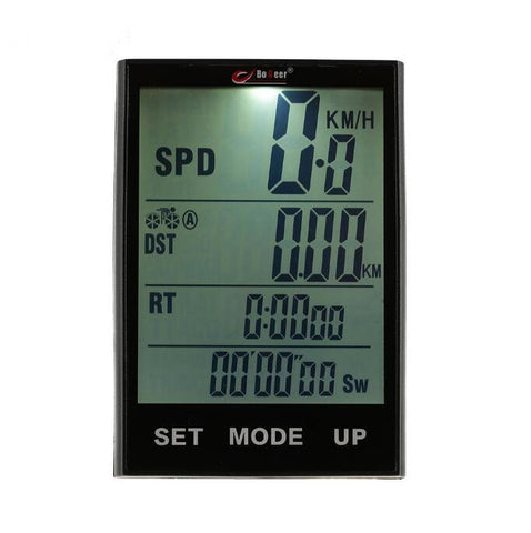 Wireless Bike Computer Water Resistant Bicycle Speedometer Odometer With Temperature Backlight for Cycling Riding Multi Function