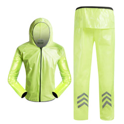 Brand Design Handsome Bike Jacket Bicycle Pants Outdoor Cycling Raincoat Jerseys Road MTB Rainproof Cycling Rain Jackets Set Men