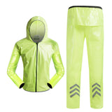 Brand Design Handsome Bike Jacket Bicycle Pants Outdoor Cycling Raincoat Jerseys Road MTB Rainproof Cycling Rain Jackets Set Men