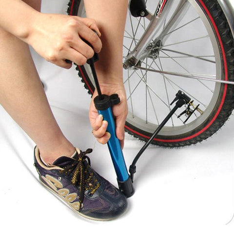 Bike Mini Size Basketball Bike Portable Inflator Pumps Bicycle Ball Baby Swimming Pool Alloy Emergency Pressure Blue