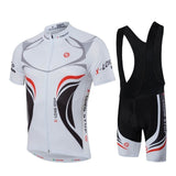 HOT Men MTB Cycling Clothing Summer bike Jersey Bib ShortsWhite Male Outdoor Sports Pro team ropa Bicycle Top Maillot Ciclismo