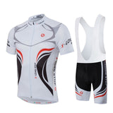 HOT Men MTB Cycling Clothing Summer bike Jersey Bib ShortsWhite Male Outdoor Sports Pro team ropa Bicycle Top Maillot Ciclismo