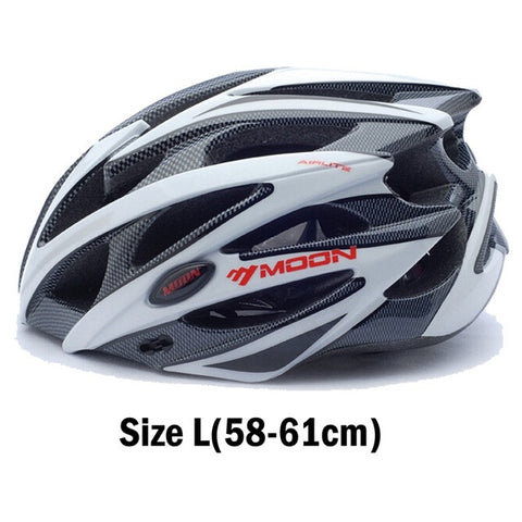 Moon Professional Ultralight Bicycle Helmet Integrally-molded MTB 21 Air Vents Road Bike Helmet Dual Use Cycling Bicycle Helmet