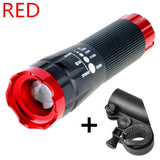 Cycling Head Flashlight LED Bicycle Light Front HeadLight Waterproof