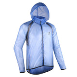 Men Women Cycling Rain Jacket with Storage Bag Ultra Light Compressed Breathable Outdoor Sports Riding Bike Raincoat