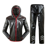 Brand Design Handsome Bike Jacket Bicycle Pants Outdoor Cycling Raincoat Jerseys Road MTB Rainproof Cycling Rain Jackets Set Men