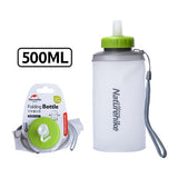 Portable Silicone Folding Water Bag Sport Camping Outdoor Cup Water Bags Drinkware With Straw Kettle Travel Bottles
