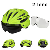 GUB Top Magnetic Goggles Cycling Helmet Ultralight Bicycle Helmet With Lens & Sunvisor Casco Ciclismo 56-62 CM Bike Helmet