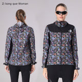 Autumn Hooded Cycling Jacket Windproof Cycling Cloth Jersey Long Sleeve Coat Breathable Men Road Mountain Bike Jacket