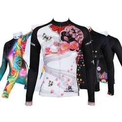 Plus Size Women Long Sleeve Cycling Sport Clothing MTB Bike Bicycle Jersey Jacket Ciclismo Bicicleta