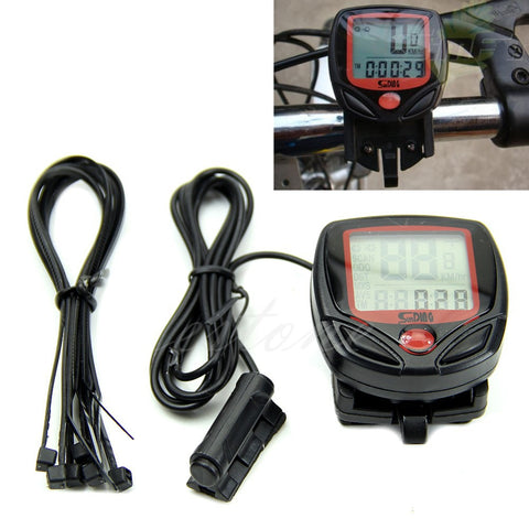 Waterproof Digital LCD Computer Cycle Bicycle Bike Speedometer Odometer