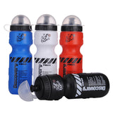 650ml Portable Bike Riding Water Bottles Sports Cycling Bottle With Transparent dust cover for Bicycle Outdoor Sports