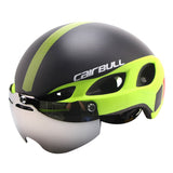 Magnetic Goggle Cycling Helmet Casco Ciclismo Ultralight In-mold Bike Bicycle Helmet With Glasses Road Mountain Helmet 54-62CM