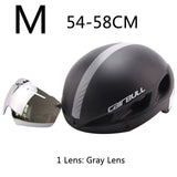 Magnetic Goggle Cycling Helmet Casco Ciclismo Ultralight In-mold Bike Bicycle Helmet With Glasses Road Mountain Helmet 54-62CM