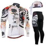 Life on Track Men's Race Anti-Sweat Long Sleeve Cycling Jersey Jacket 3D Padded Pants Sets Breathable  Bike Bicycle Suits