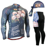 Life on Track Men's Race Anti-Sweat Long Sleeve Cycling Jersey Jacket 3D Padded Pants Sets Breathable  Bike Bicycle Suits