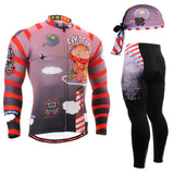 Life on Track Men's Race Anti-Sweat Long Sleeve Cycling Jersey Jacket 3D Padded Pants Sets Breathable  Bike Bicycle Suits