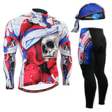 Life on Track Men's Race Anti-Sweat Long Sleeve Cycling Jersey Jacket 3D Padded Pants Sets Breathable  Bike Bicycle Suits