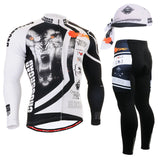 Life on Track Men's Race Anti-Sweat Long Sleeve Cycling Jersey Jacket 3D Padded Pants Sets Breathable  Bike Bicycle Suits
