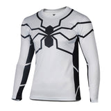Spiderman cycling jersey Men spring running sport T shirt bike bicycle wear long sleeves