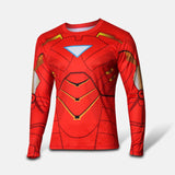 Spiderman cycling jersey Men spring running sport T shirt bike bicycle wear long sleeves