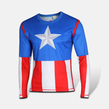 Spiderman cycling jersey Men spring running sport T shirt bike bicycle wear long sleeves