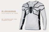 Spiderman cycling jersey Men spring running sport T shirt bike bicycle wear long sleeves