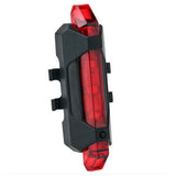 Portable USB Rechargeable Bike Bicycle Tail Rear Safety Warning Light Taillight