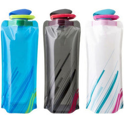 Travel Kits 700ML Sports Water Bottles 2017 Portable Foldable Water Bottle Outdoor Sport Portable Folding Water Bag