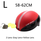 Magnetic Goggle Cycling Helmet Casco Ciclismo Ultralight In-mold Bike Bicycle Helmet With Glasses Road Mountain Helmet 54-62CM