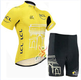 Tour de France Cycling Clothing/Speckle Bicycle Cycle Clothes Wear Ropa Ciclismo/Breathable Racing BikeCycling Jersey