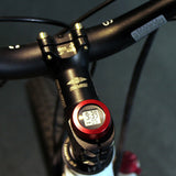 Bike Bicycle Headset Stem Watch Computer Bike Vehicle Clock Cycling Head Parts Timepiece Headset Top Cap Stem Cover For MTB
