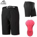 Shorts + Cycling Underwear Men Breathable Bicycle Downhill Mtb Mountain Bike Shorts 3D Gel Padded Cycle Bermuda