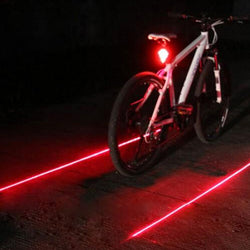 Hot Cycling Lights Waterproof 5 LED 2 Lasers 3 Modes Bike Taillight Safety Warning