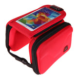Outdoor MTB Road Bicycle Top Tube Pannier Frame Saddle Bag 5.5inch Smart Phone Bag Bike Tube Bag Bicycle Pouch Phone Holder