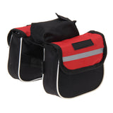Cycling Sport Frame Front Tube Bag Bicycle Bag Cycling Sport Top Frame Front Pannier Saddle Tube Bag Double Side Pouch Bag