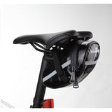 Outdoor Seat Bike Bag Leather Waterprof Frame Saddle Bag Portable Sport Cycling Bicycle Pouch Package