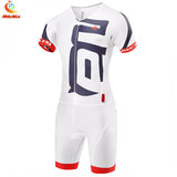 Pro Team Triathlon Suit Men Cycling Clothing Skinsuit Jumpsuit Maillot Cycling Jersey Sets Ropa Ciclismo Bike Sports Clothing
