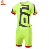 Pro Team Triathlon Suit Men Cycling Clothing Skinsuit Jumpsuit Maillot Cycling Jersey Sets Ropa Ciclismo Bike Sports Clothing