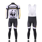 Cycling Bike Bicycle Clothing Men Sportwear Long Sleeve Jersey Quick drying Jacket+ (Bib) Shorts Suit