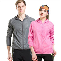 Summer Men Women Outdoor Sports Running Jackets UV Protector Waterproof Skin Rain Jacket Cycling Coat