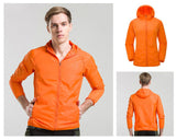 Summer Men Women Outdoor Sports Running Jackets UV Protector Waterproof Skin Rain Jacket Cycling Coat