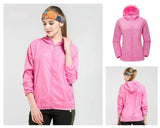 Summer Men Women Outdoor Sports Running Jackets UV Protector Waterproof Skin Rain Jacket Cycling Coat