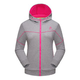 Spring Windstopper Outdoor Sport Cycling Hiking Fleece Jacket Women Trekking Running Jaqueta Feminina Climbing Camping Hood Coat