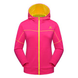Spring Windstopper Outdoor Sport Cycling Hiking Fleece Jacket Women Trekking Running Jaqueta Feminina Climbing Camping Hood Coat