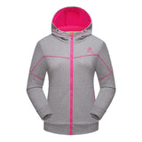 Spring Windstopper Outdoor Sport Cycling Hiking Fleece Jacket Women Trekking Running Jaqueta Feminina Climbing Camping Hood Coat