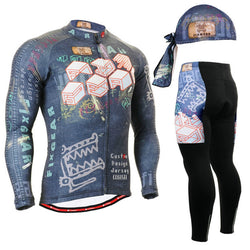 Life on Track  2017 Cycling Sets Long Sleeve Spring Ourdoor Sport Bicycle Bike Jersey Jacket Pants Clothing Ropa Ciclismo