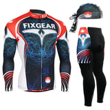 Life on Track  men Cycling Jersey Set Long Sleeve Jacket Pants Breathable 3D Gel Clothing MTB Road Bike Bicycle Cycling Jersey