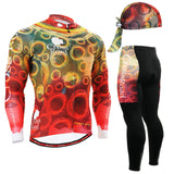 Life on Track  men Cycling Jersey Set Long Sleeve Jacket Pants Breathable 3D Gel Clothing MTB Road Bike Bicycle Cycling Jersey