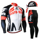 Life on Track  men Cycling Jersey Set Long Sleeve Jacket Pants Breathable 3D Gel Clothing MTB Road Bike Bicycle Cycling Jersey
